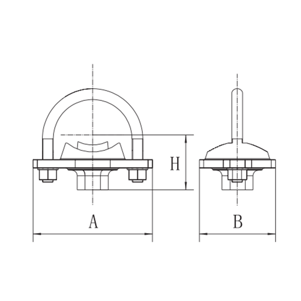 سه راهی مکانیکی رزوه ای U-bolt