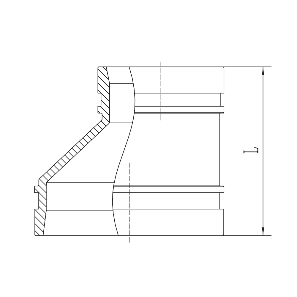 کاهنده غیرعادی شیاردار